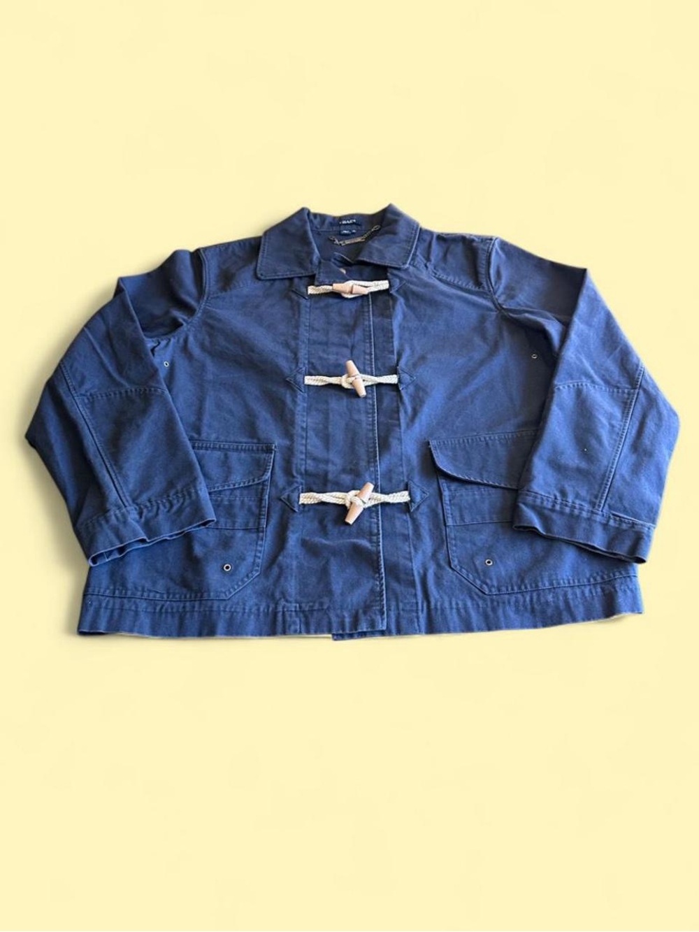 Vintage Chaps Navy Blue Toggle Jacket Women’s XL Faded Utility Coat